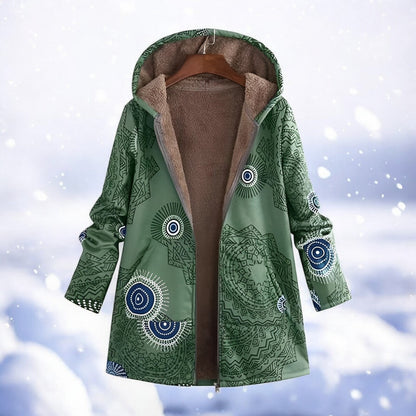 Parka d'hiver rouge chaud pour femme