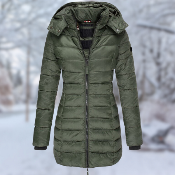 Manteau d'hiver élégant mi-long pour femme