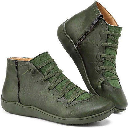 Bottines stylées en similicuir