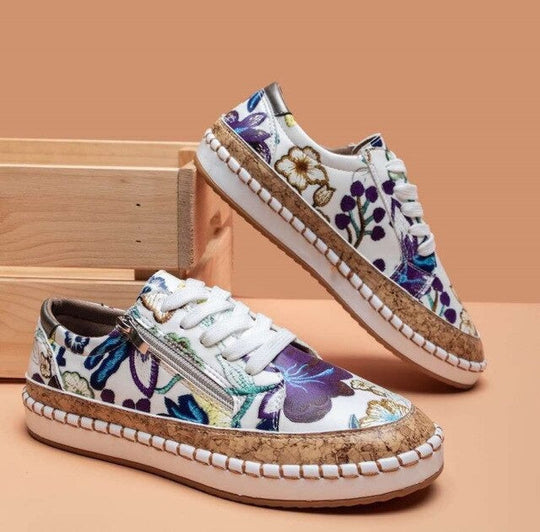 Baskets Santorini Fleurs Femme Tendance