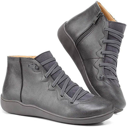 Bottines stylées en similicuir