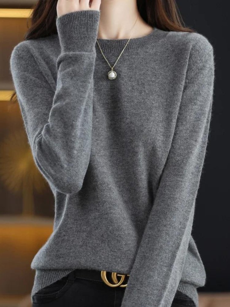 Pull doux à manches longues style moderne