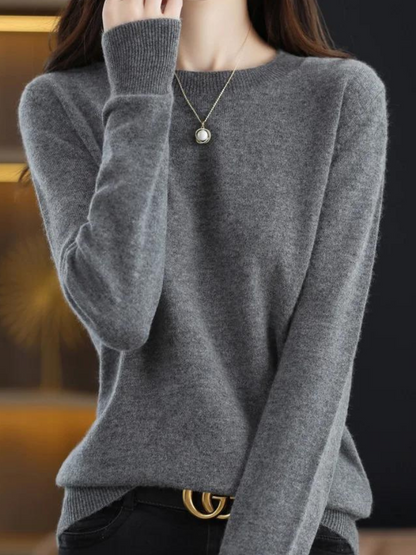 Pull doux à manches longues style moderne