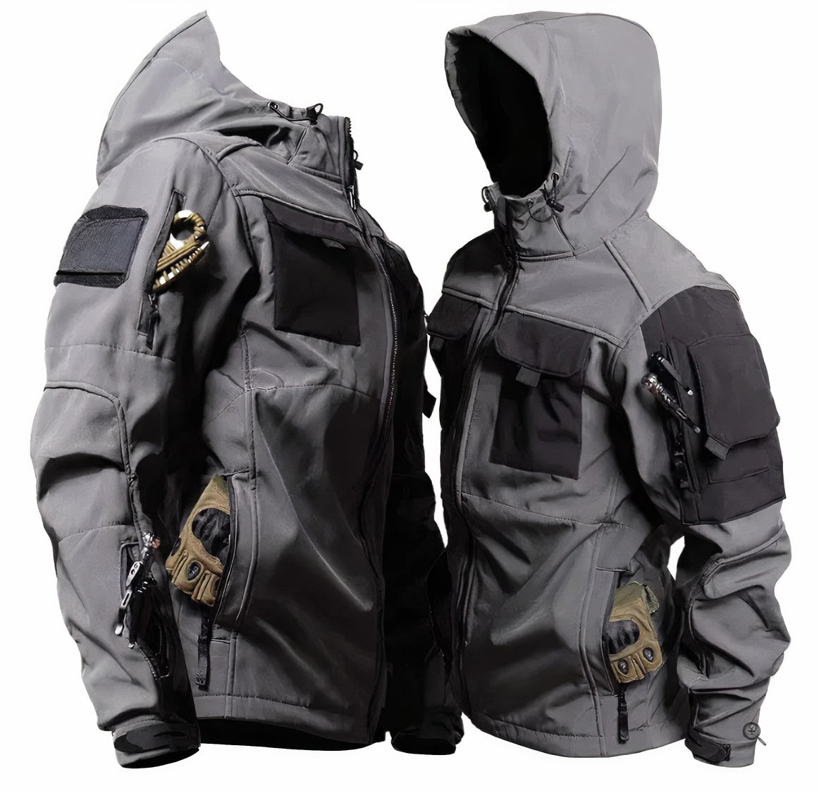 Veste militaire à capuche Pratique