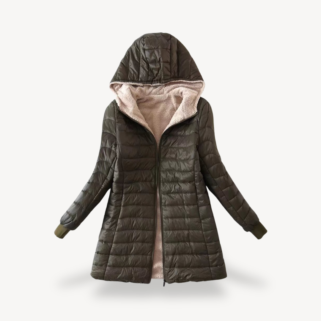 Veste d'hiver femme doublée Sherpa chaude