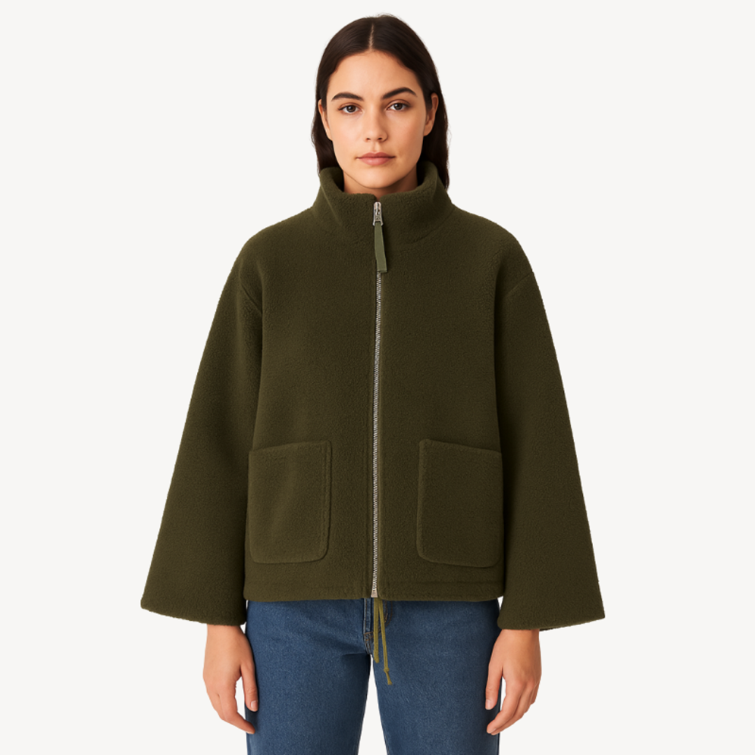 Polaire femme confortable zippée douce
