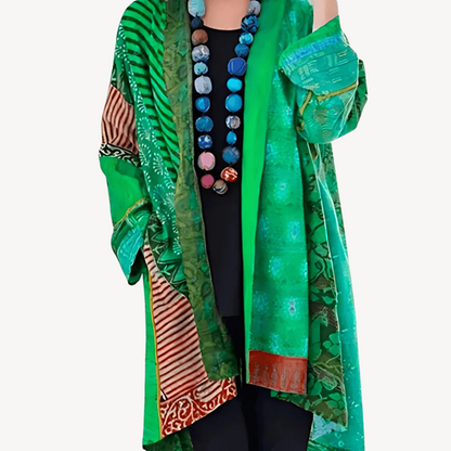 Cardigan Kimono Femme Élégant à Motifs Modernes