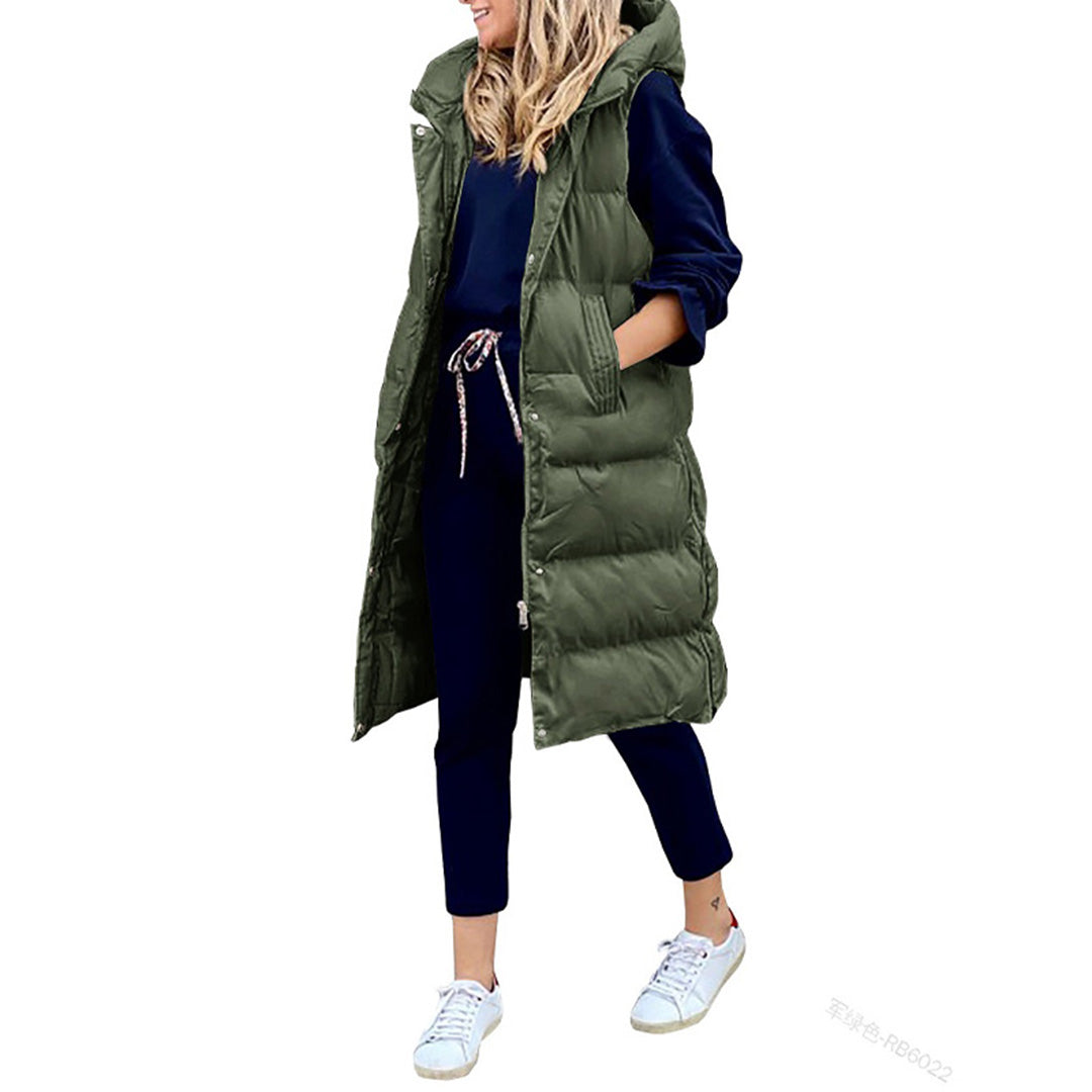 Gilet d'automne sans manches pour femme