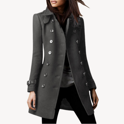 Manteau en laine élégant court pour femme