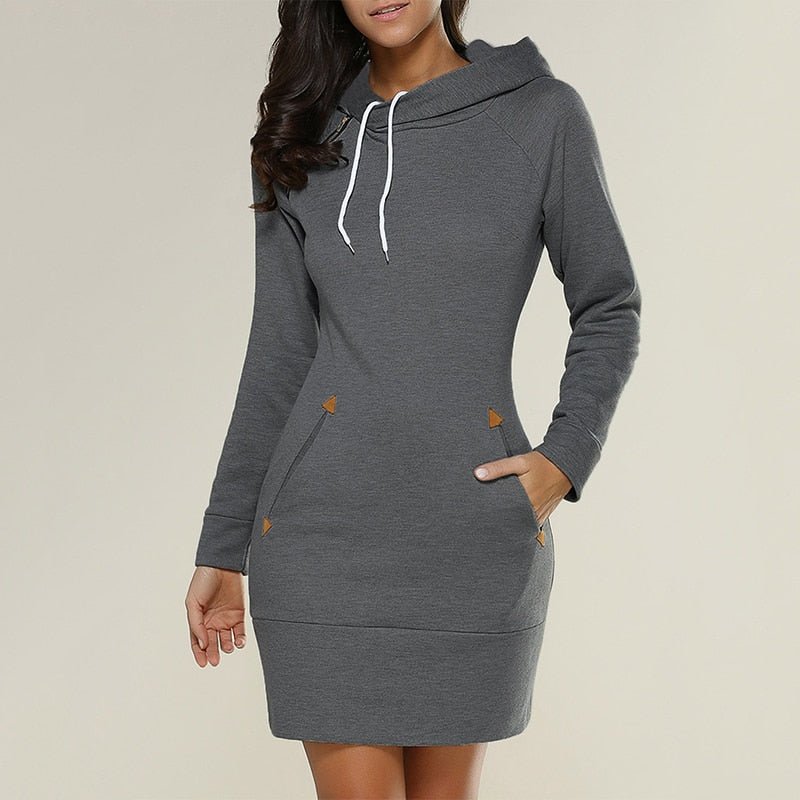 Robe longue à capuche Chic Décontracté