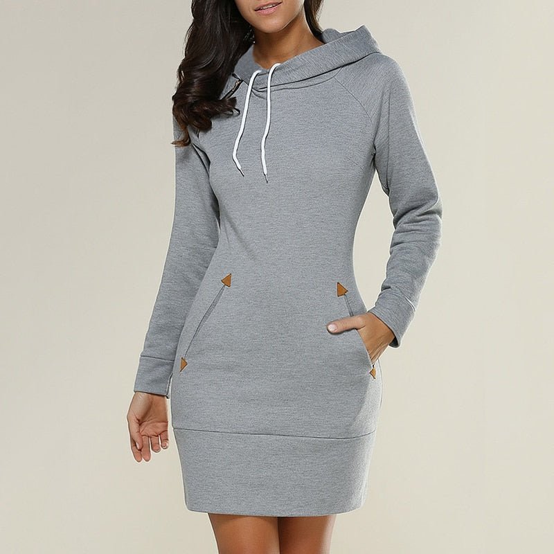 Robe longue à capuche Chic Décontracté