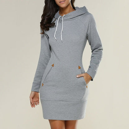 Robe longue à capuche Chic Décontracté