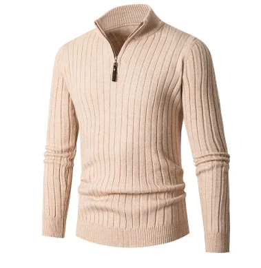 Pull pour homme, demi-zip, sportif