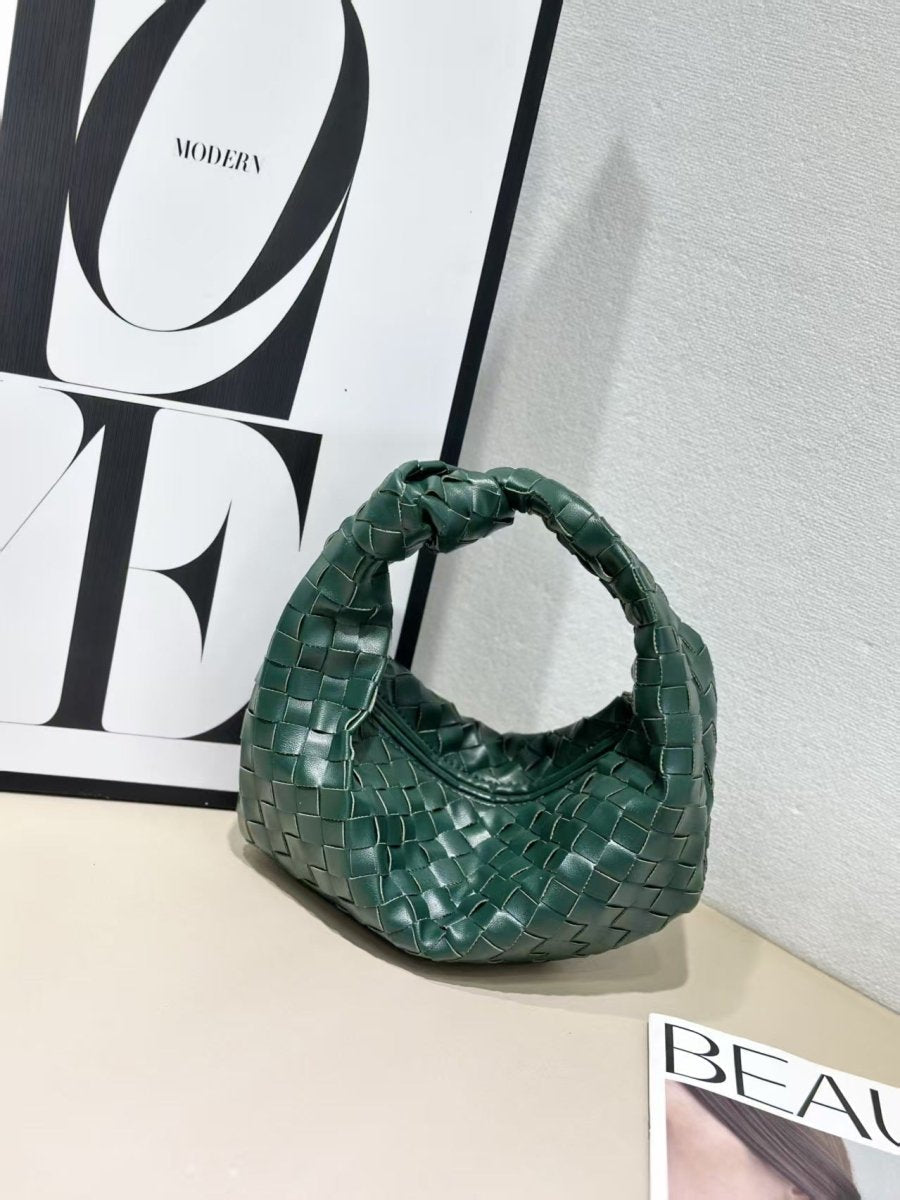 Sac bandoulière tressé aspect naturel