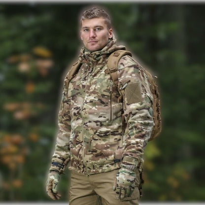 Herren Winterjacke Camo Tarnung - IdealeKleiden