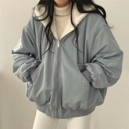 Sweat à capuche zippé pratique pour femme