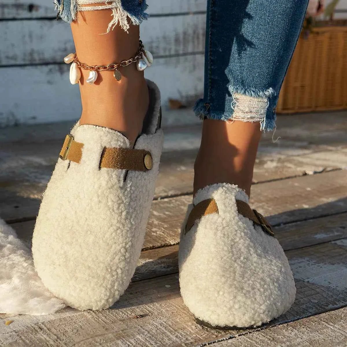 Warme Damen Hausschuhe Winter - IdealeKleiden