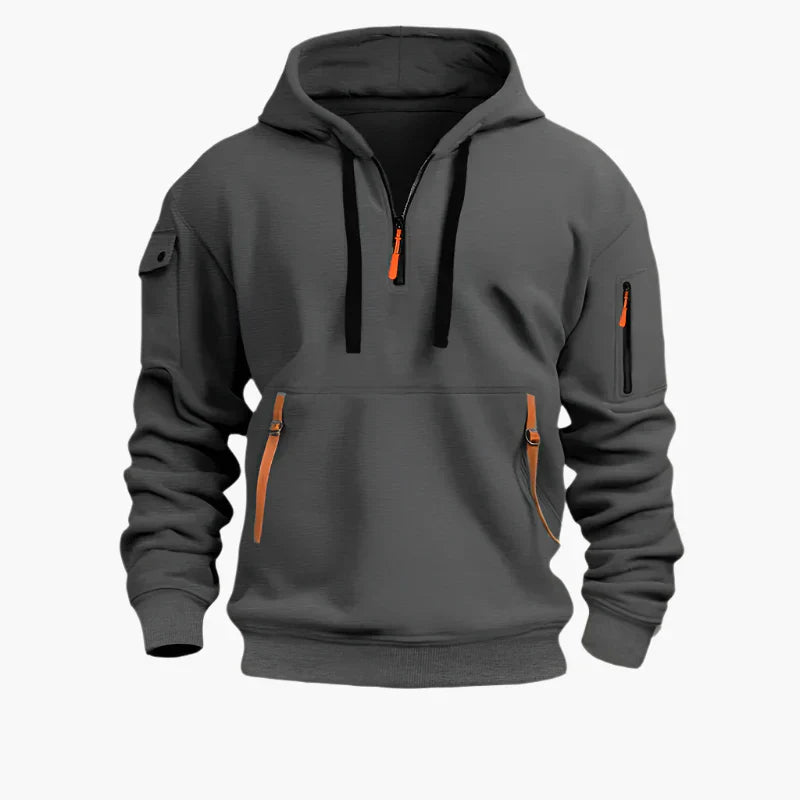Sweat à capuche zippé sportif et pratique