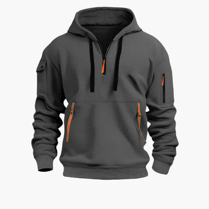 Sweat à capuche zippé sportif et pratique