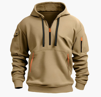 Sweat à capuche zippé sportif et pratique