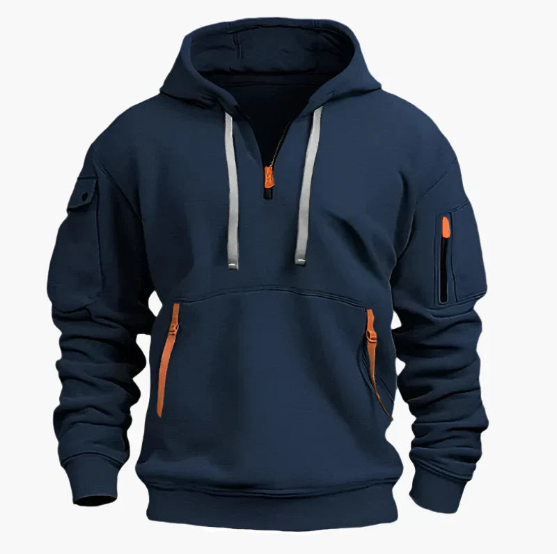 Sweat à capuche zippé sportif et pratique