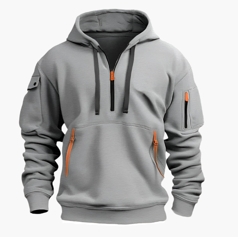 Sweat à capuche zippé sportif et pratique