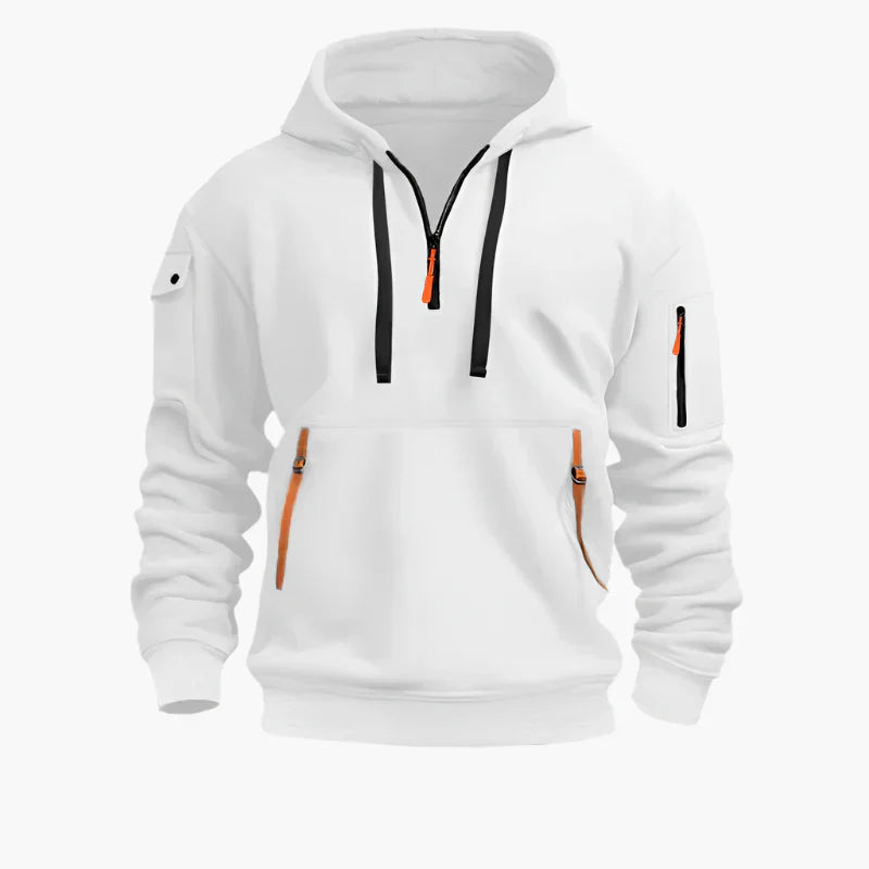 Sweat à capuche zippé sportif et pratique