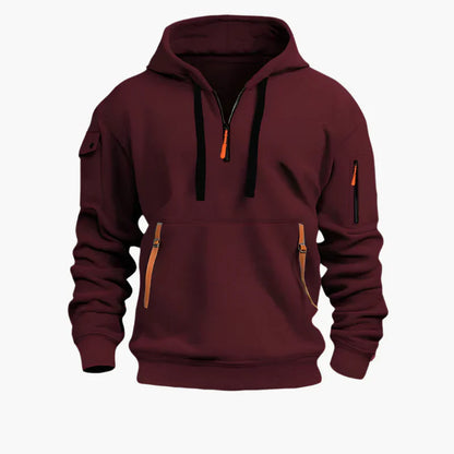 Sweat à capuche zippé sportif et pratique