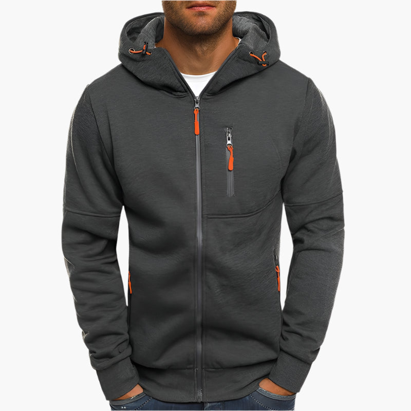 Veste à capuche sportive et moderne - Sweat à capuche zippé confortable