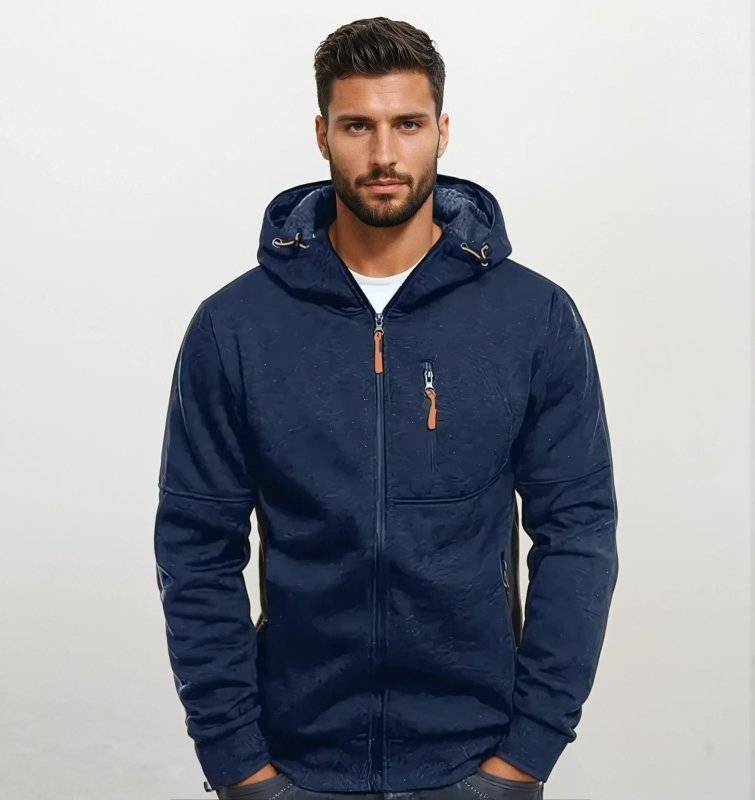 Kapuzenjacke Sportlich Modern - Komfortabler Hoodie mit Reißverschluss - IdealeKleiden
