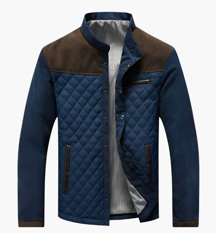 Doudoune matelassée pour femme style patchwork printemps automne