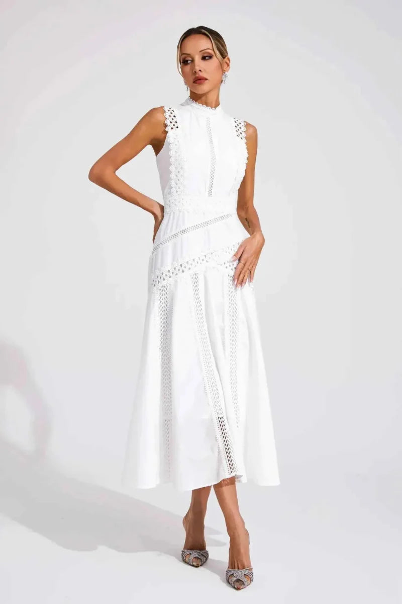 Helena - Frauenkleid Romantisch Spitze - IdealeKleiden