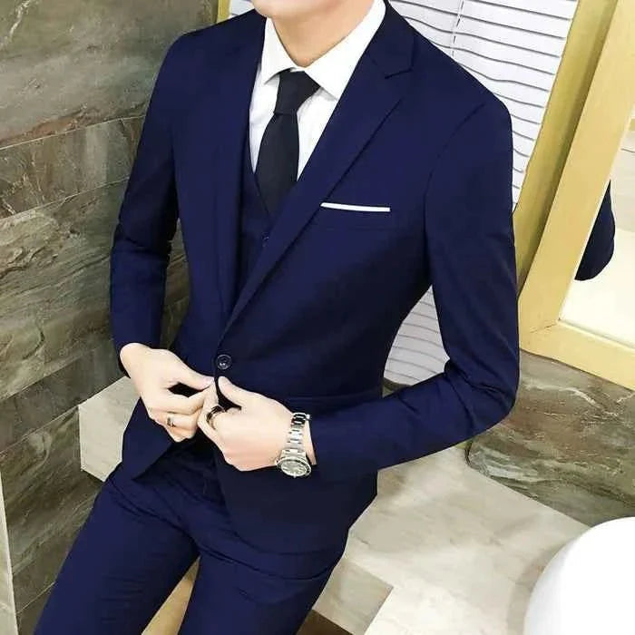 Costume deux pièces pour homme coupe slim