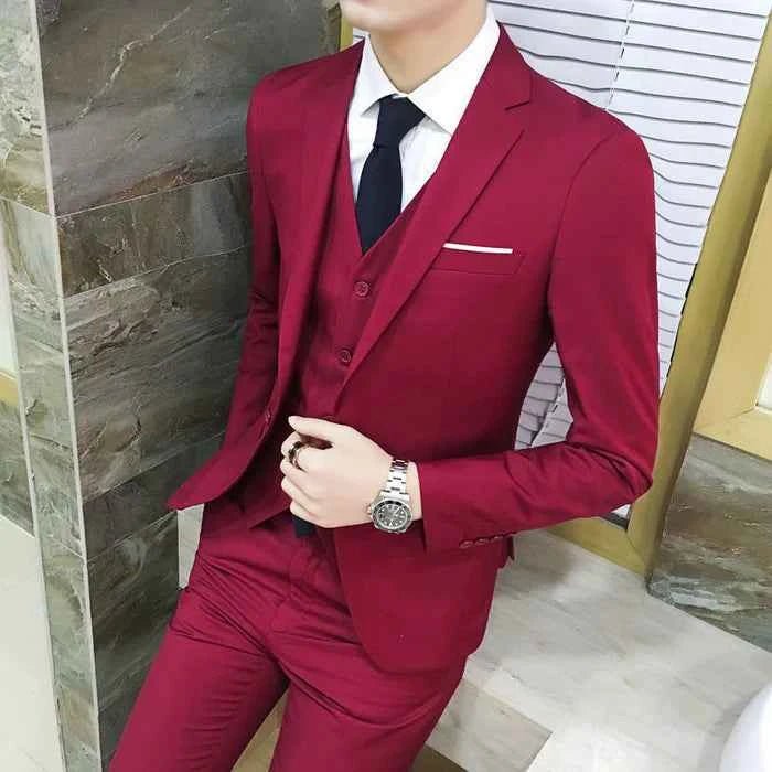 Costume deux pièces pour homme coupe slim