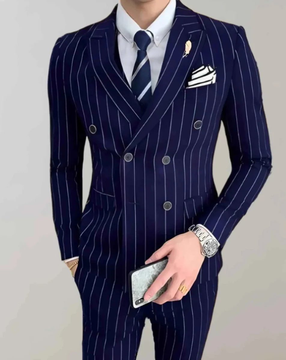 Costume pour homme à rayures