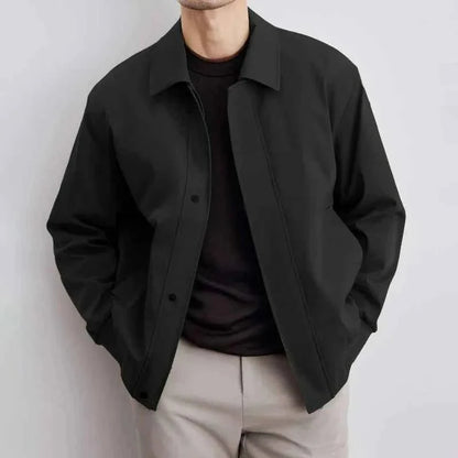 Blouson aviateur en cuir moderne pour homme