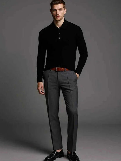 Pull-over élégant boutonné pour homme