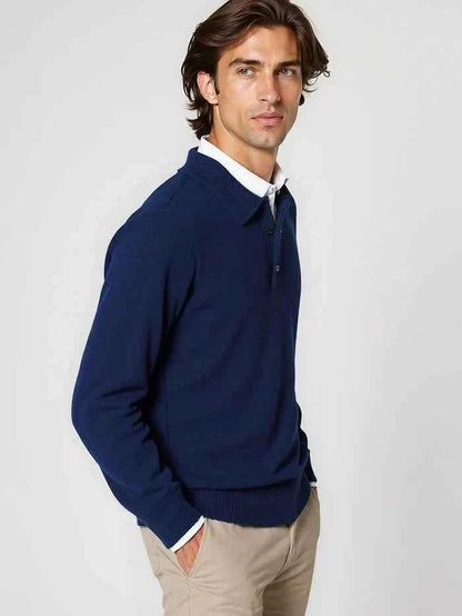 Pull-over élégant boutonné pour homme