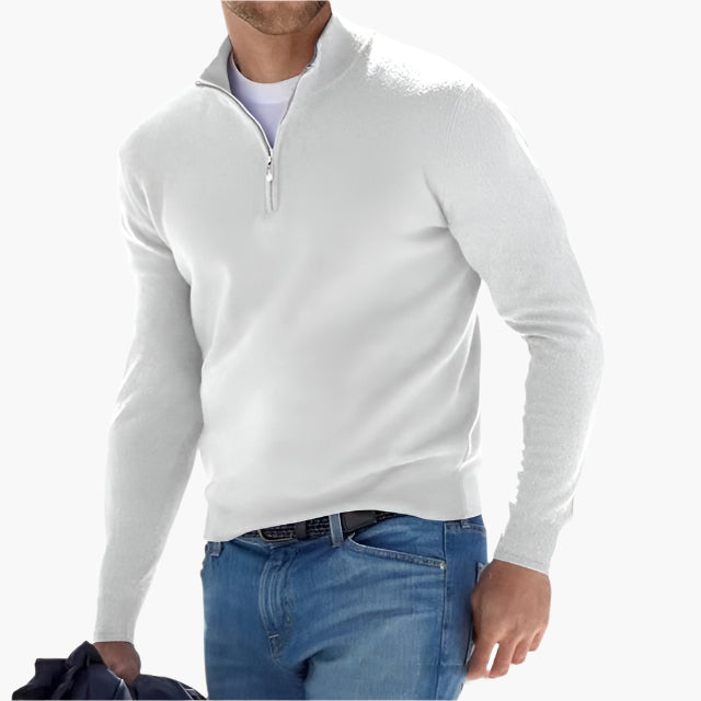 Pull en maille élégant avec fermeture Éclair