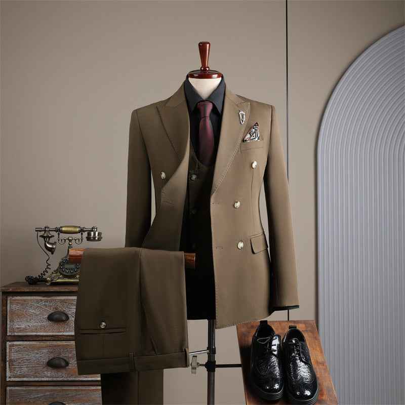 Costume de mariage élégant noir pour homme