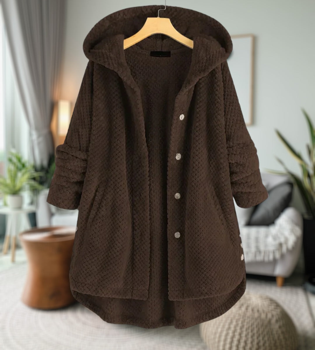 Veste polaire femme Aspect nounours doux