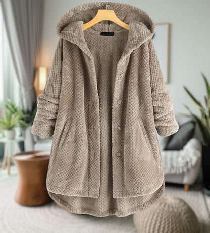 Veste polaire femme Aspect nounours doux