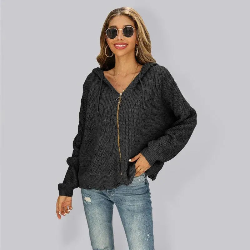 Pull en tricot femme chaud confortable