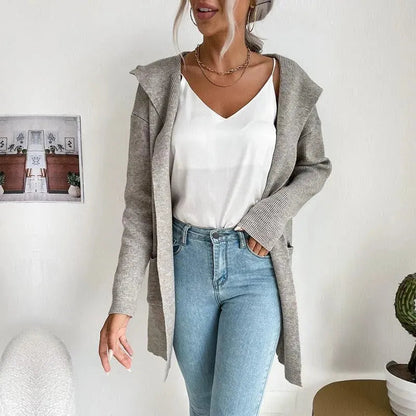 Cardigan pull élégant pour femme avec motif délicat