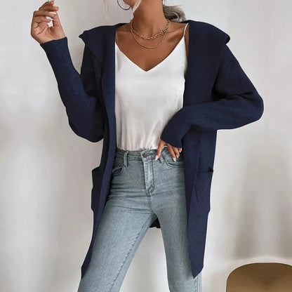 Cardigan pull élégant pour femme avec motif délicat