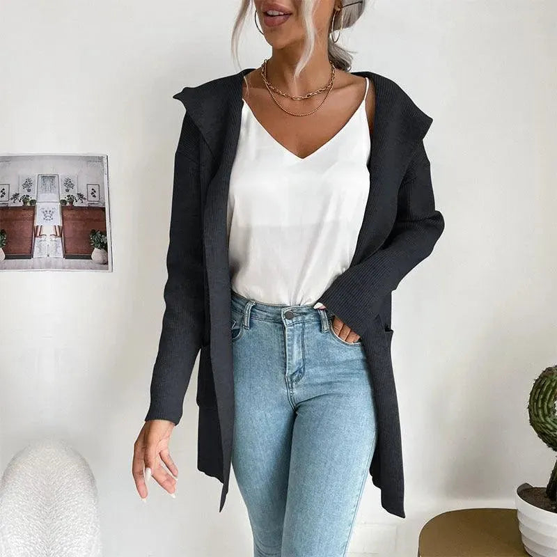 Cardigan pull élégant pour femme avec motif délicat