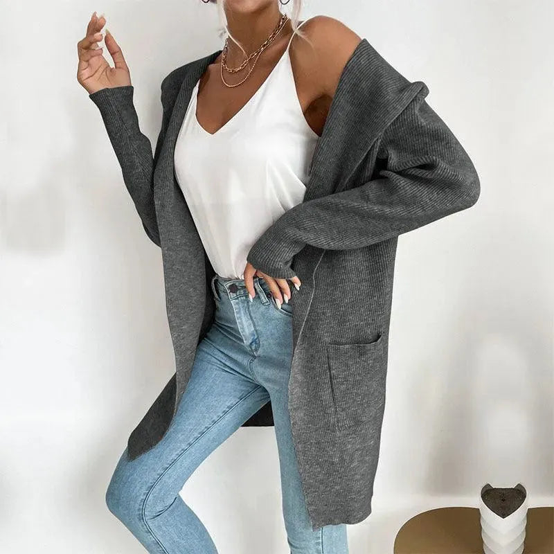 Cardigan pull élégant pour femme avec motif délicat