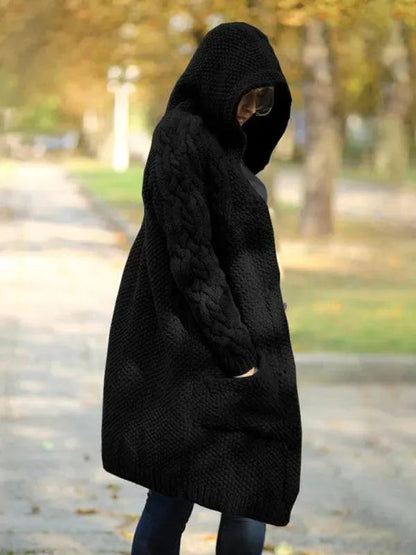 Cardigan long et chaud pour femme