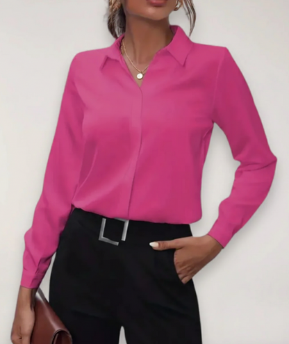 Chemisier Femme Bureau Moderne Boutonné