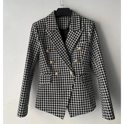 Blazer élégant pour femme - Décontracté - Carreaux
